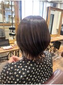 ミディアムウルフ×ブラウンベージュ