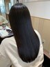 《贅沢コース》カット+髪質改善イルミナカラー　頭浸浴ライトコース　¥15000
