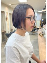 ソソ(soso)&nbsp;【soso 伊勢田】ミニボブ×ストレート【横浜/ブリーチ】