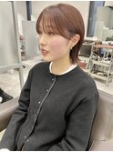 ○流れるサイドバング耳にかけても可愛いボブスタイル