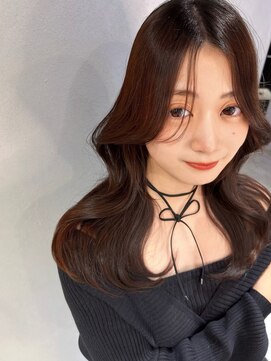 シー(See.) 韓国ヘアレイヤーカット顔周りカットブリーチなしダブルカラー