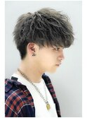ソフトツーブロック無造作束感マッシュ刈り上げLIPPS
