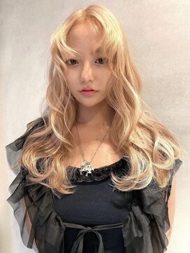 ペレ 梅田(PELE) 前髪/アンブレラカラー/こなれミディ/イメチェン/ウェーブパーマ