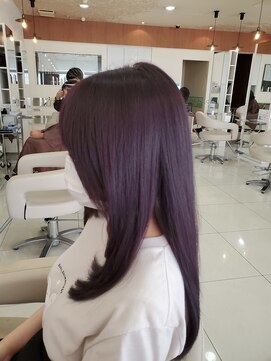 レイフィールド 滝の水店 ブリーチ無しバイオレットカラー