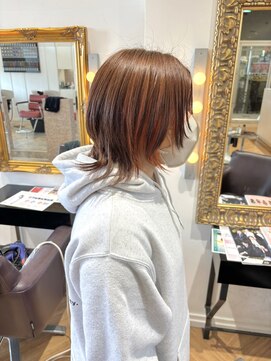 コワファースト  させぼ五番街店(COIFF1RST) ウルフ×オレンジ