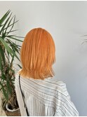 ケアブリーチダブルカラーメニューレイヤーボブ