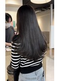 【ショコラグレージュ&レイヤーカット】《福岡暗髪カラー》