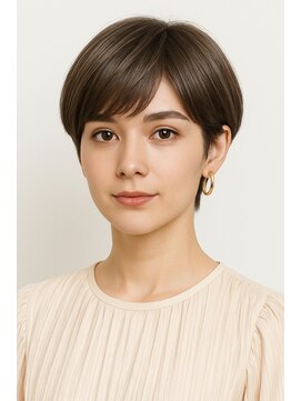 エシカル(ethical) ナチュラル大人ショート×オリーブブラウン