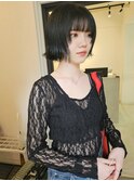 顔周りレイヤーボブ