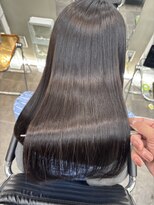 ファビ 渋谷(Fab)&nbsp;くびれヘア/暗めカラー/アプリコットオレンジ/縮毛矯正