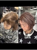 白髪ぼかしハイライト