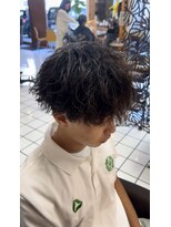 ヘアーアンドメイク サワ 上田本店(SAWA)&nbsp;シャドウパーマ　刈上げマッシュパーマ