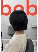 オリーブグレージュ×くくれる切りっぱなしボブ【田野剛大】梅田