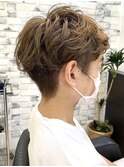 スペインカール/スパイキーショート/ブルーブラック/フェザーパ
