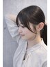 【印象チェンジ】前髪+小顔顔周りデザインカット