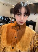 【sheta/三畑賢人】小顔黒髪マロンベージュマッシュショート