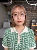 【ステップボーンカット】王道ミルクティーベージュ