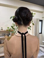 イオ(io)&nbsp;#ヘアセット#ツインアレンジ#タイトアレンジ#結婚式 ヘアセット