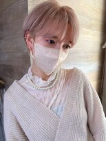 トレヘアー 京都 烏丸(tRe hair)&nbsp;ショート　ボブ　ウルフ　ブリーチ　レイヤーカット　イルミナ