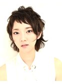 【ROPE.】大人ウルフショート×ニュアンスワンカールパーマ