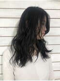 【渋谷エクステ・カラーBeee/安部 郁美】ネイビーブルー
