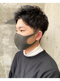 #ガルボヘアー #アップバング #メンズカット #大学生