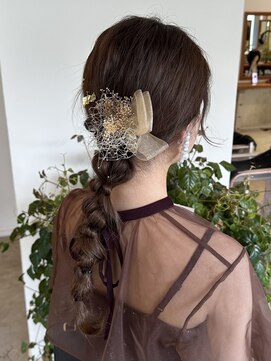 シャンプーハット(SHAMPOO HAT) 編みおろしスタイル