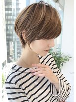 バンプ ギンザ(BUMP GINZA)&nbsp;ひし形ショートボブ×ハイライト【ERIKA】