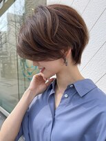 ジエクト 本店(The Ect)&nbsp;くびレイヤーピンクベージュ前髪マチルダボブインナーグレージュ