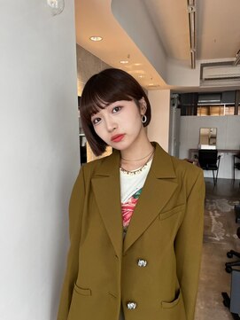 サンド 鹿児島中央(sand) 黒髪/グレーベージュ/レイヤーロング/前髪パーマ[鹿児島駅]