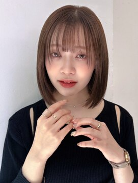 ハニー 町田(HONEY) シースルーバングボブ　ワンレン　シアーグレージュ