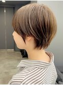 艶髪カラー+ショートボブ