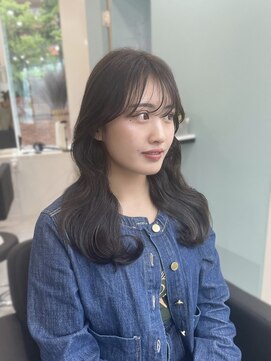 マーシュ 梅田(marshu) オリーブカラー × くびれヘア