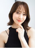20代30代大人かわいいナチュラル暗髪ゆるめパーマヘア