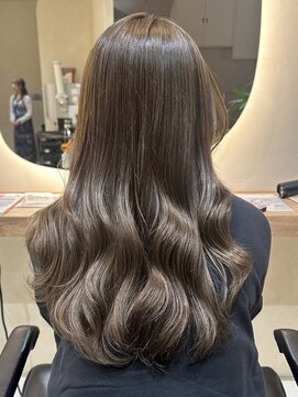 ヒビヲ(HIBIO) ブラウンカラーミルクティーベージュブリーチなしダブルカラー