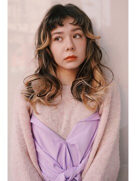 レジュアル(RESSUAL) メルティーインナーカラーフェミニンロング似合わせミディアム