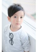 ブルーカラーワインレッドお団子ヘアチェリーレッド刈り上げボブ