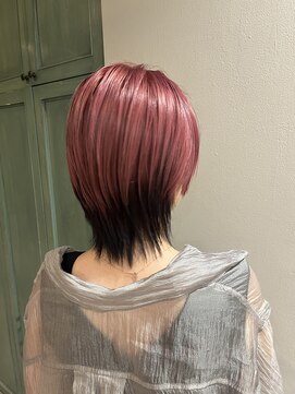 ヘアサロン ナノ(hair salon nano) ショートレイヤー/ボルドールビー/インナーカラー/ブラック