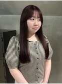 〈ブリーチなしでできるツヤ感ワインレッド〉