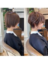 バンプ ギンザ(BUMP GINZA) 30代40代50代絶壁解消ひし形白髪ぼかし大人ショートボブ/聖