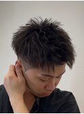 大分刈り上げベリーショートメンズツイストスパイラルパーマ