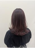 ピンクカラー×ハイライト