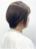 【モリオ松戸　石山】丸みショート前下がりショート透明感カラー