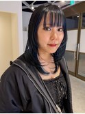ハッシュカット×インナーブルー