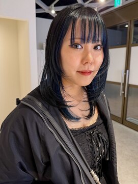 バランス 福山店(BALANCE.) ハッシュカット×インナーブルー