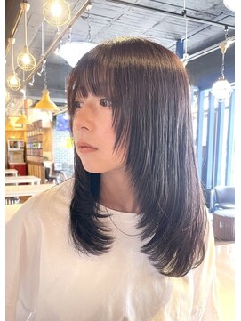 キーゴ 博多(KY-GO.) レイヤーカット/ナチュラルブラック