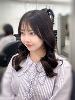 ジエクト カナウ(The Ect canow)&nbsp;コテ巻き風パーマ/無重力/チャコールグレー/オリーブグリーン