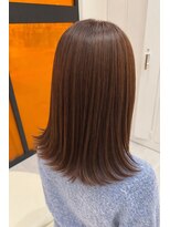 ナーディ バイ ミルボン(NERDy by milbon) ツヤ感外ハネ シルキーカカオ◎