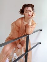 ヨーク(yoke.) お団子アレンジ/透明感ブラウン/似合わせカット