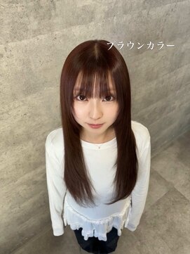 ルイス(L'wis) 顔周りレイヤー，ブリーチなしブラウン